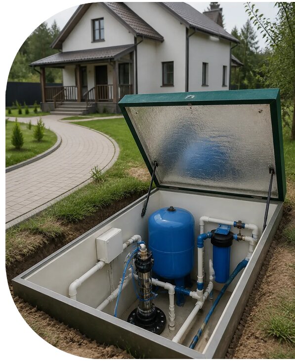Автономное водоснабжение дома в Новоуральске от 153120 р. | АПаруса-Нву